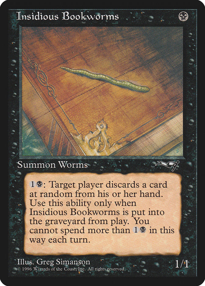 Insidious Bookworms (Single Worm) [Alliances] | Boutique FDB TCG