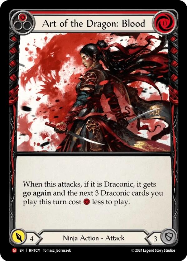 Art of the Dragon: Blood [HNT071] (The Hunted) | Boutique FDB TCG