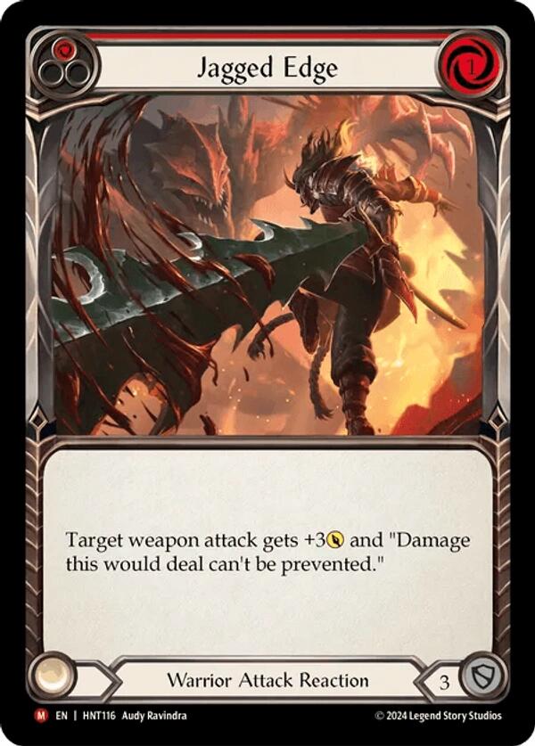 Jagged Edge [HNT116] (The Hunted)  Rainbow Foil | Boutique FDB TCG