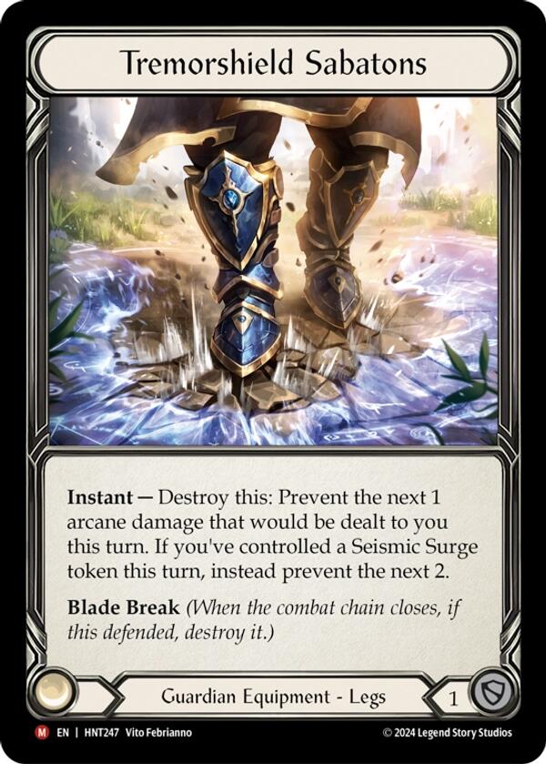 Tremorshield Sabatons [HNT247] (The Hunted) | Boutique FDB TCG