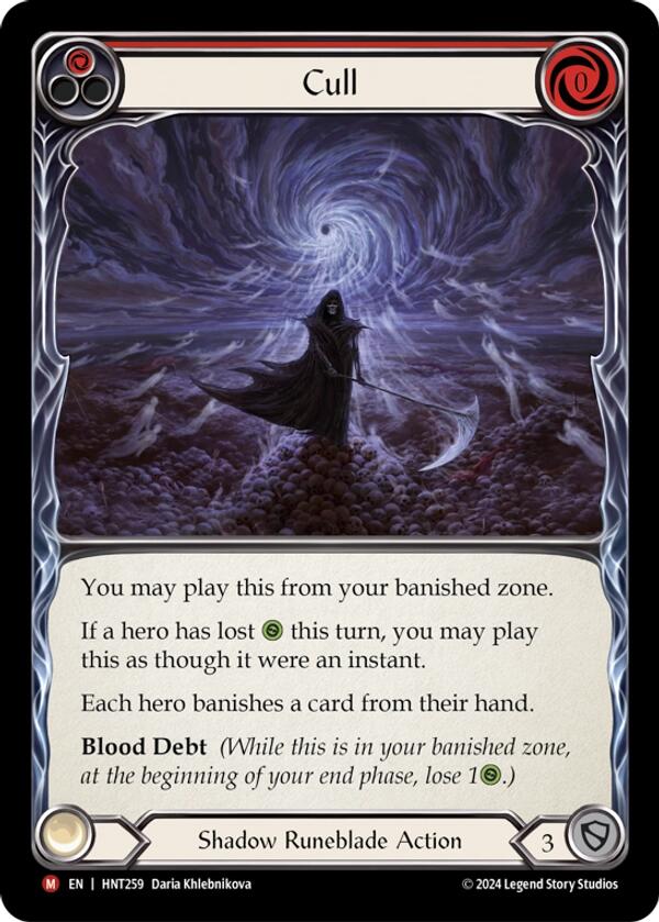 Cull [HNT259] (The Hunted)  Rainbow Foil | Boutique FDB TCG