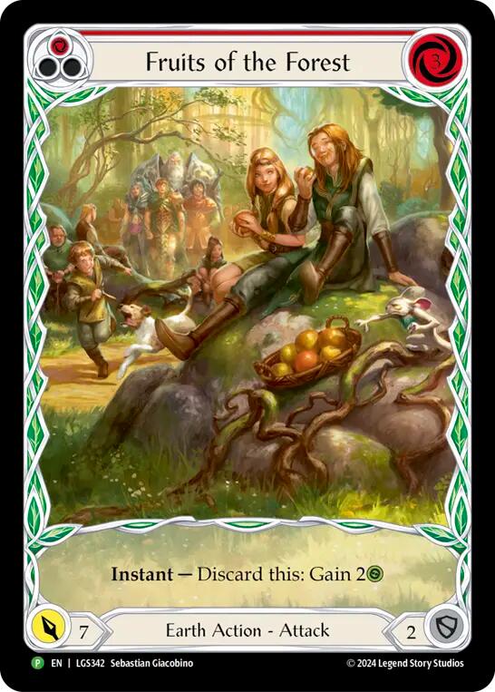 Fruits of the Forest (Red) [LGS342] (Promo)  Rainbow Foil | Boutique FDB TCG