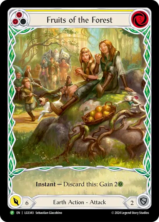 Fruits of the Forest (Yellow) [LGS343] (Promo)  Rainbow Foil | Boutique FDB TCG