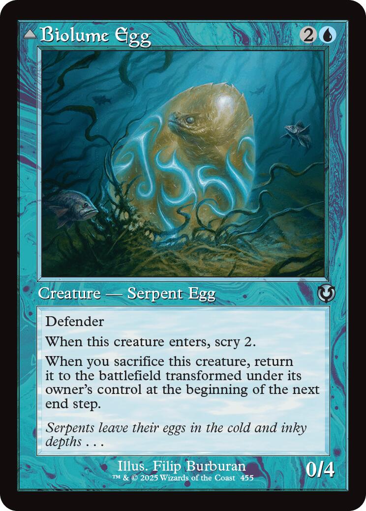 Biolume Egg // Biolume Serpent (Retro Frame) [Innistrad Remastered] | Boutique FDB TCG