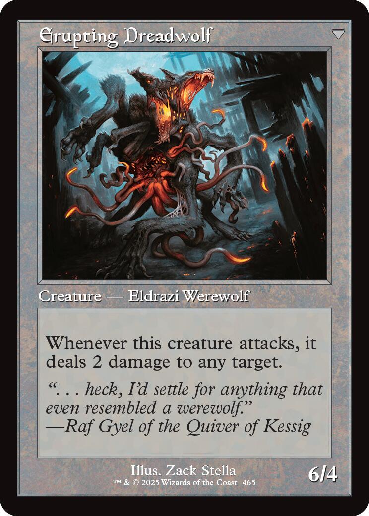Smoldering Werewolf // Erupting Dreadwolf (Retro Frame) [Innistrad Remastered] | Boutique FDB TCG