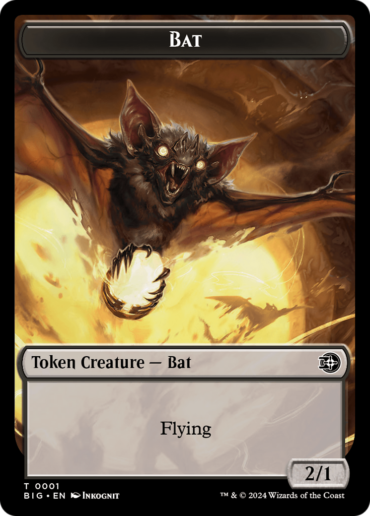 Treasure // Bat Double-Sided Token [Outlaws of Thunder Junction Tokens] | Boutique FDB TCG