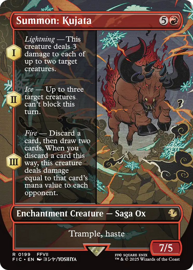 Summon: Kujata (Borderless) [FINAL FANTASY Commander] | Boutique FDB TCG