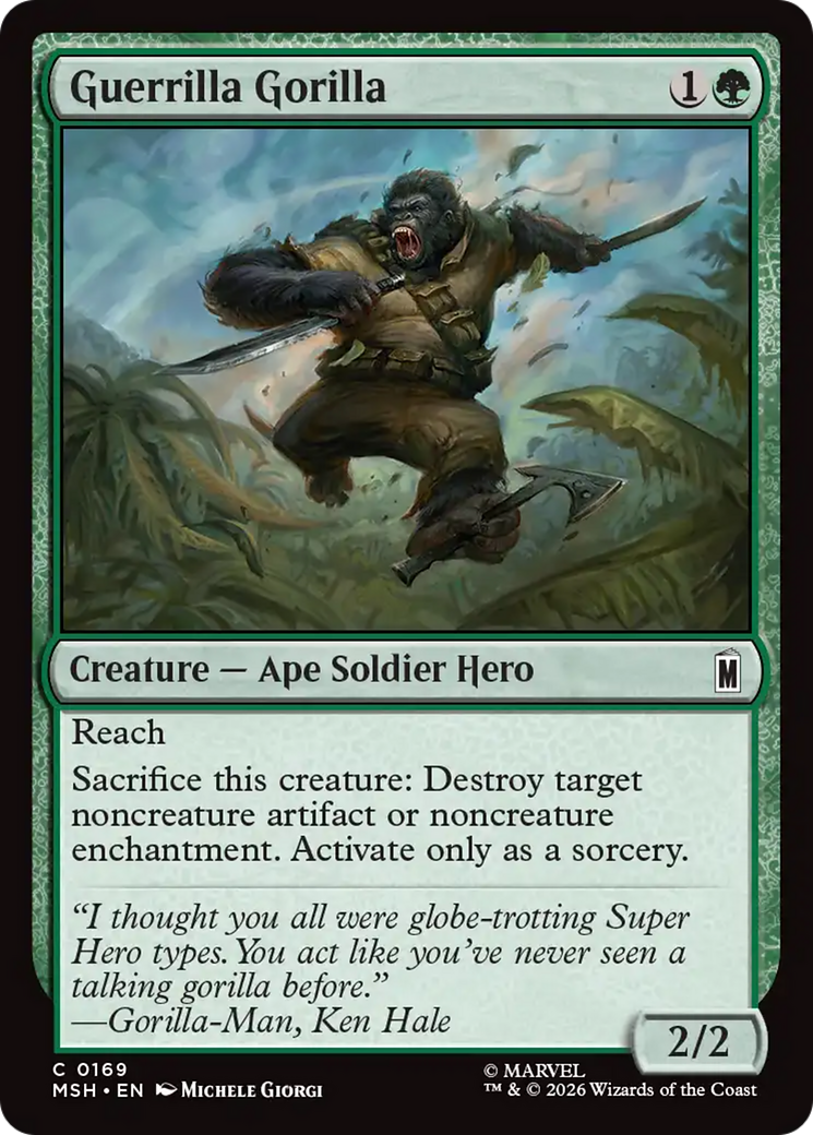 Guerrilla Gorilla [Marvel Super Heroes] | Boutique FDB TCG