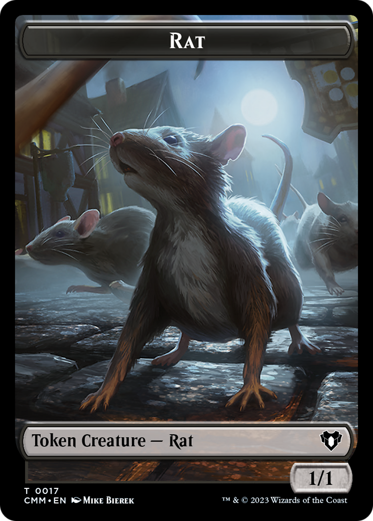 Rat Token [Commander Masters Tokens] | Boutique FDB TCG