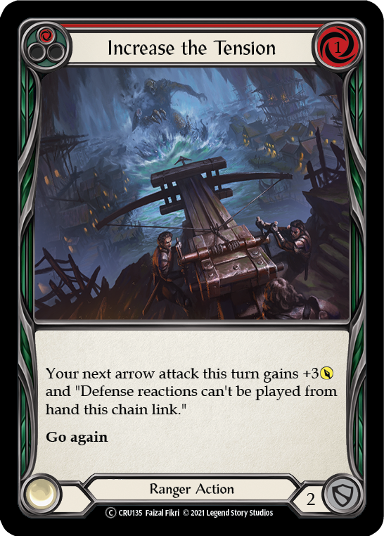 Increase the Tension (Red) [U-CRU135] (Crucible of War Unlimited)  Unlimited Normal | Boutique FDB TCG