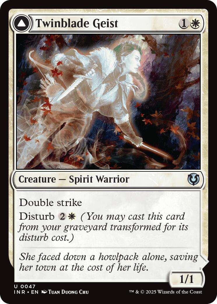 Twinblade Geist // Twinblade Invocation [Innistrad Remastered] | Boutique FDB TCG
