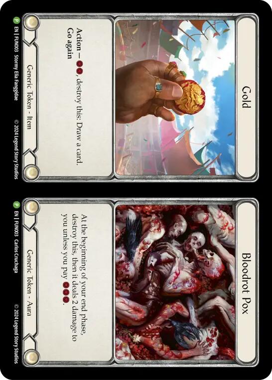 Cracker Bauble // Gold and Bloodrot Pox [LGS360-FUN003] (Promo) | Boutique FDB TCG