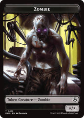 Zombie (0011) // Zombie (0012) Double-Sided Token [Innistrad Remastered Tokens] | Boutique FDB TCG