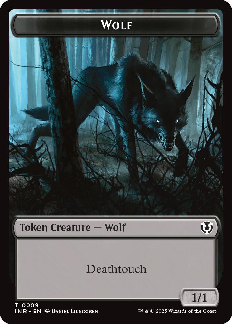 Wolf (0009) // Wolf (0018) Double-Sided Token [Innistrad Remastered Tokens] | Boutique FDB TCG