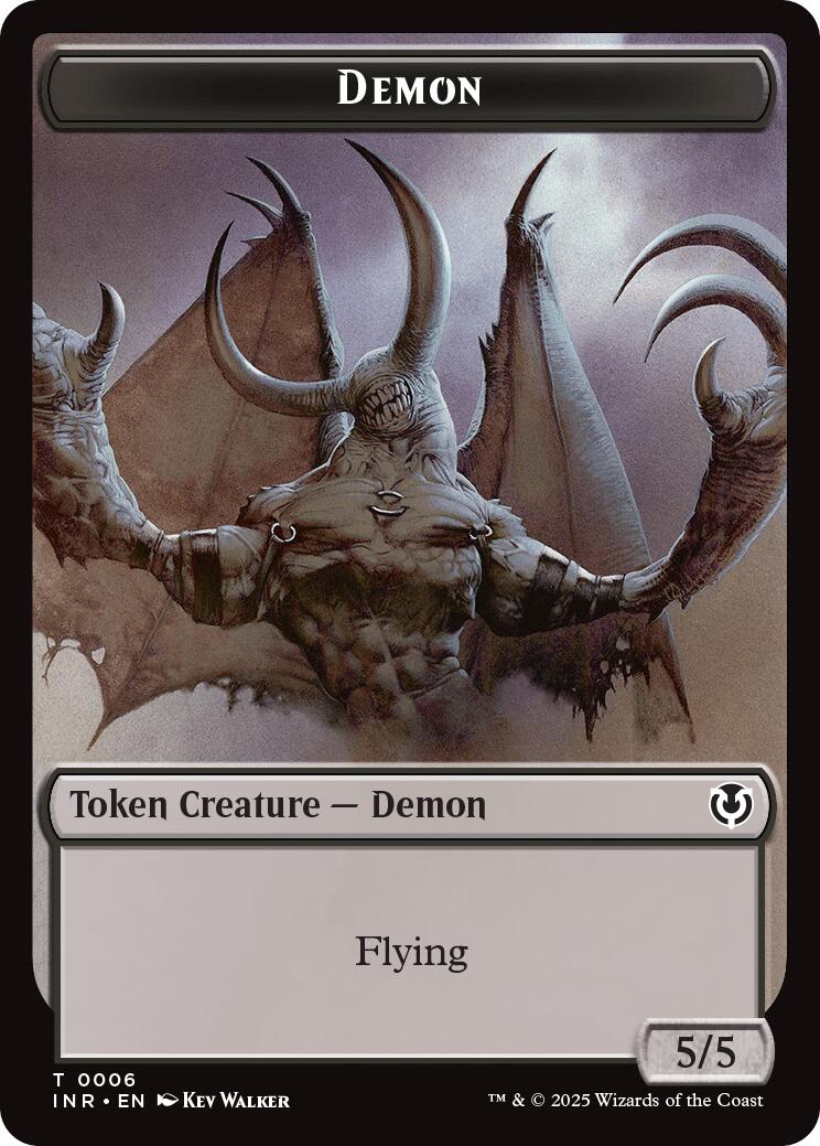 Demon // Human Cleric Double-Sided Token [Innistrad Remastered Tokens] | Boutique FDB TCG