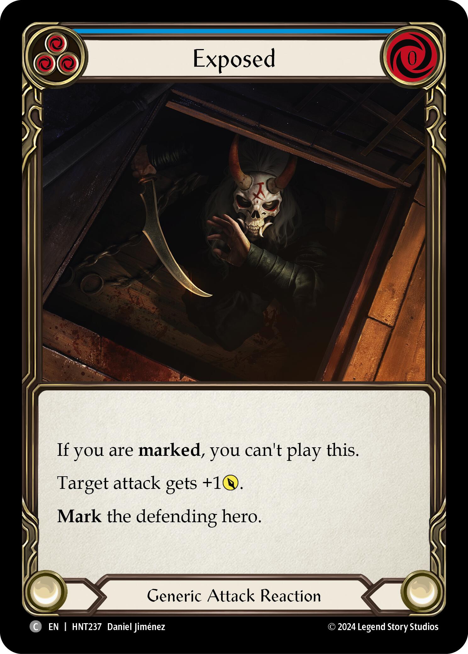 Exposed (Blue) [HNT237] (The Hunted) | Boutique FDB TCG