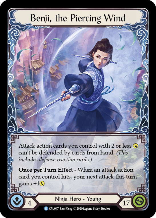 Benji, the Piercing Wind [CRU047] (Crucible of War)  1st Edition Normal | Boutique FDB TCG