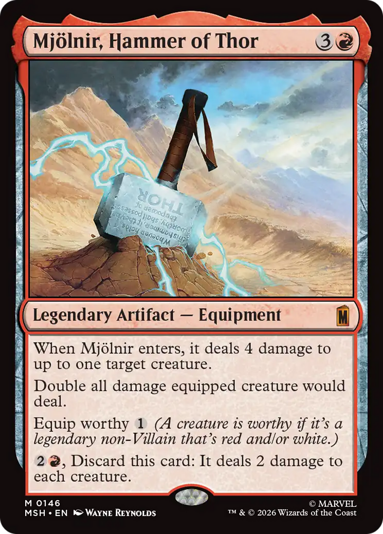 Mjolnir, Hammer of Thor [Marvel Super Heroes] | Boutique FDB TCG
