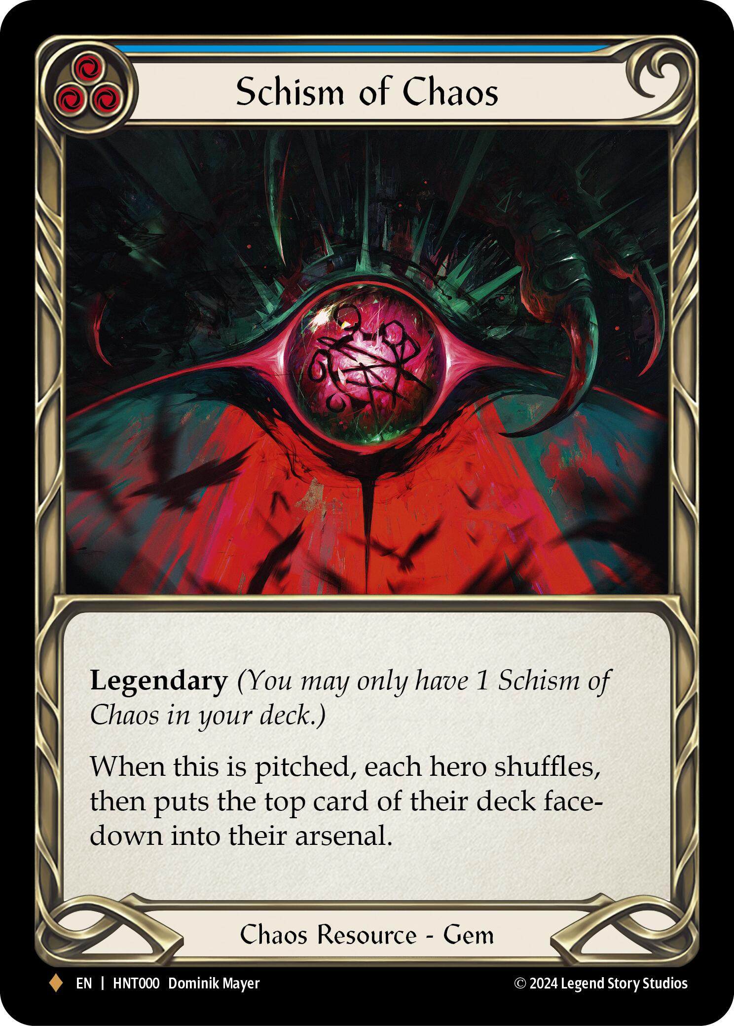 Schism of Chaos [HNT000] (The Hunted)  Rainbow Foil | Boutique FDB TCG