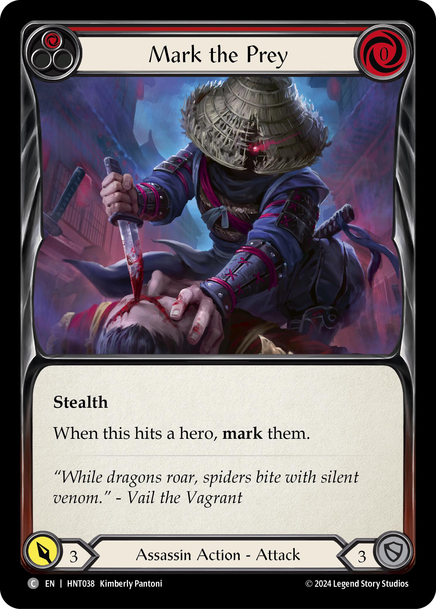 Mark the Prey (Red) [HNT038] (The Hunted) | Boutique FDB TCG