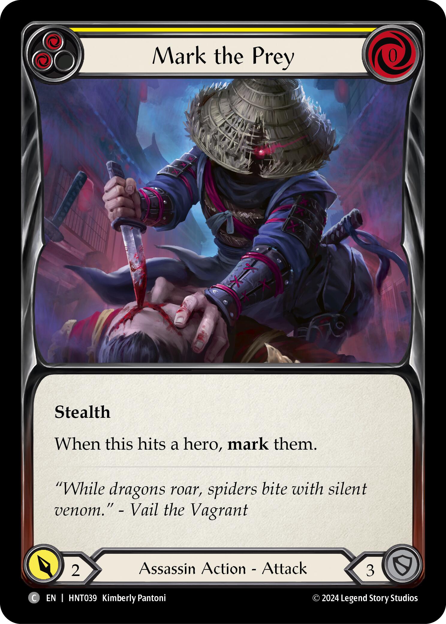 Mark the Prey (Yellow) [HNT039] (The Hunted) | Boutique FDB TCG