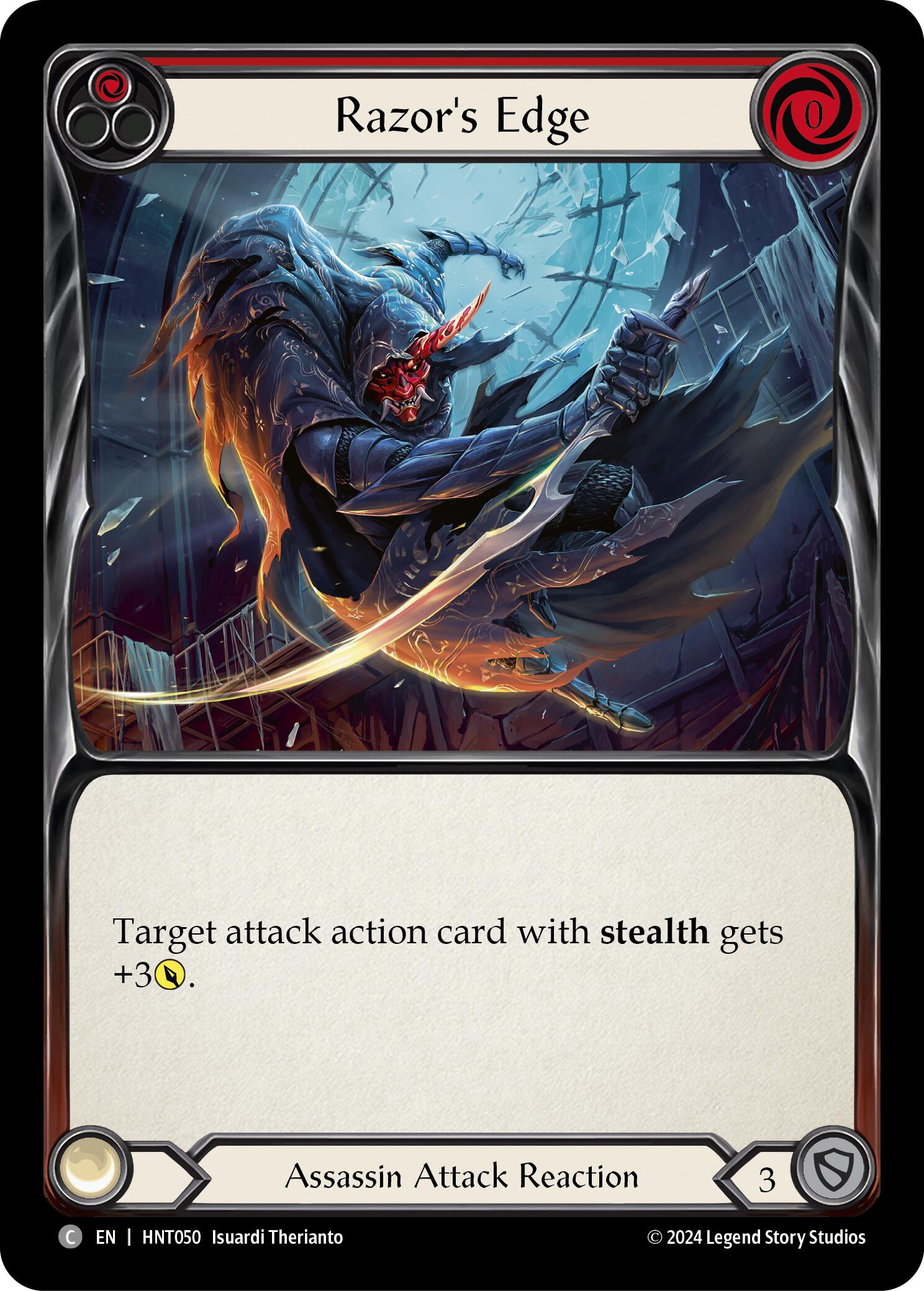 Razor's Edge (Red) [HNT050] (The Hunted) | Boutique FDB TCG