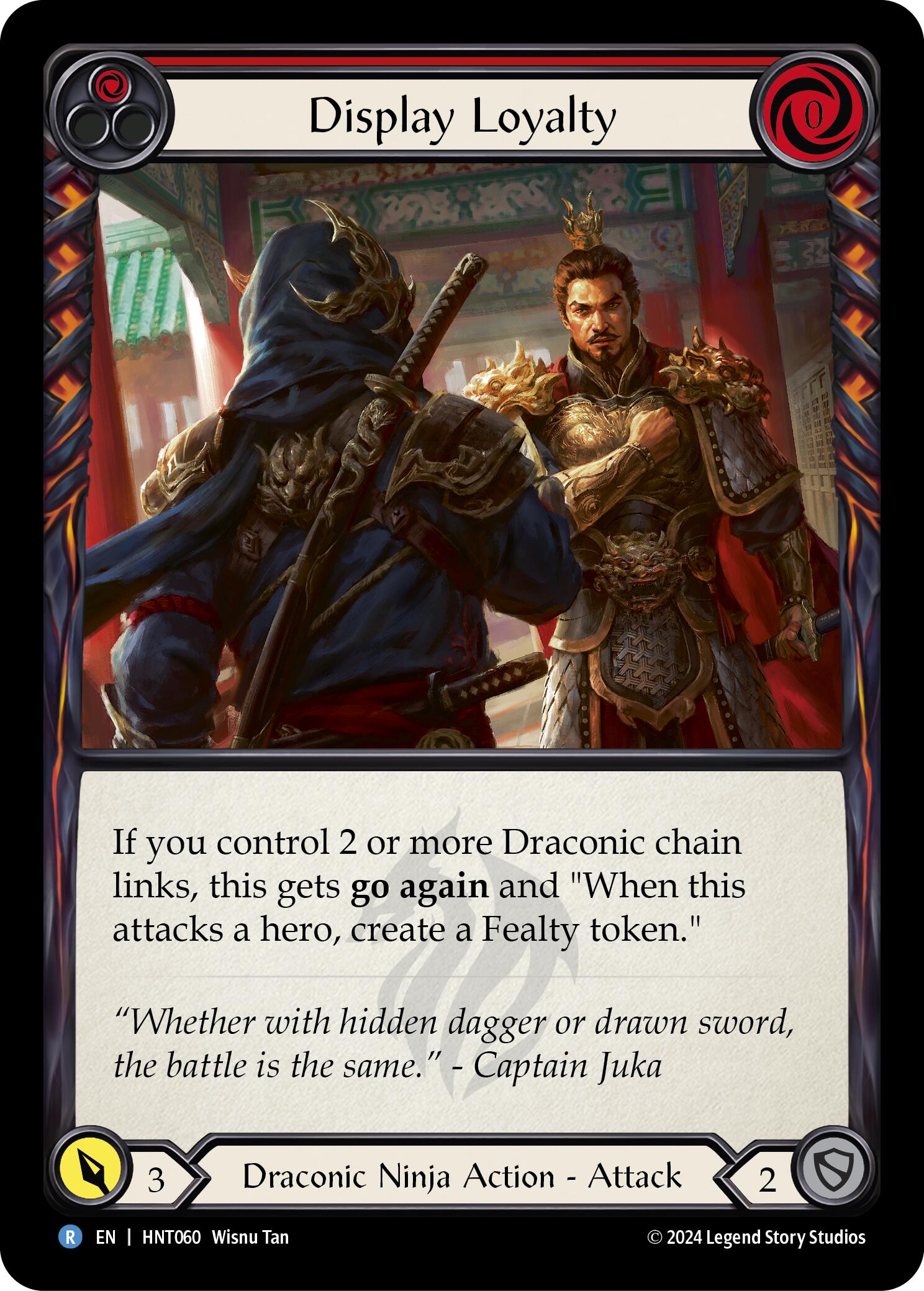 Display Loyalty (Red) [HNT060] (The Hunted)  Rainbow Foil | Boutique FDB TCG