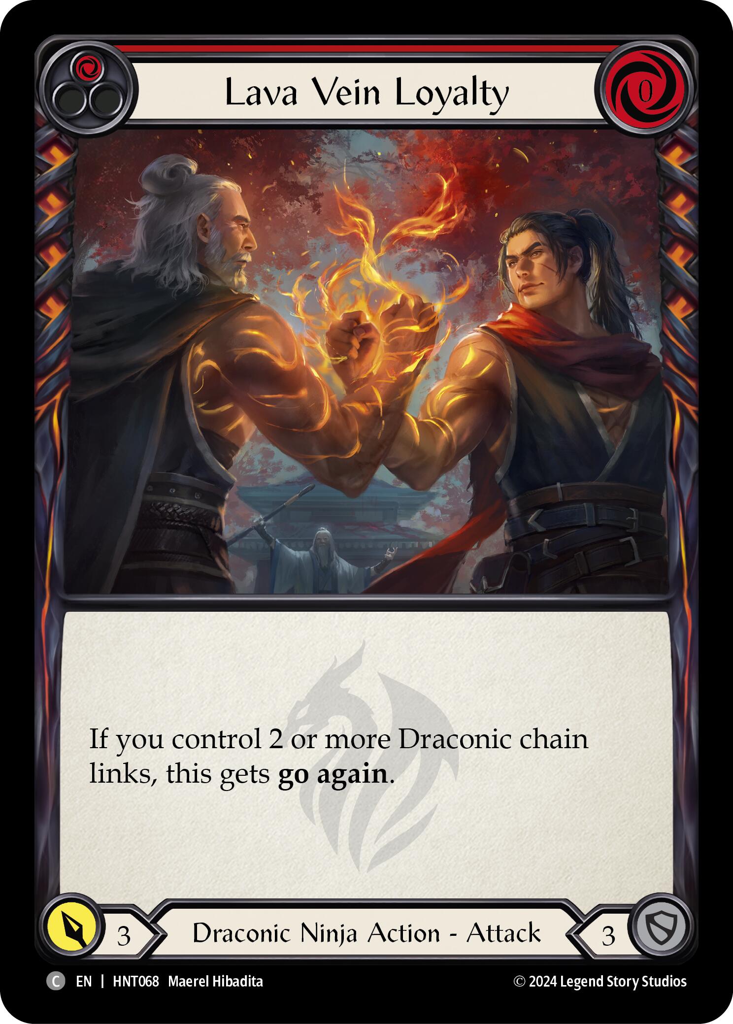 Lava Vein Loyalty (Red) [HNT068] (The Hunted) | Boutique FDB TCG