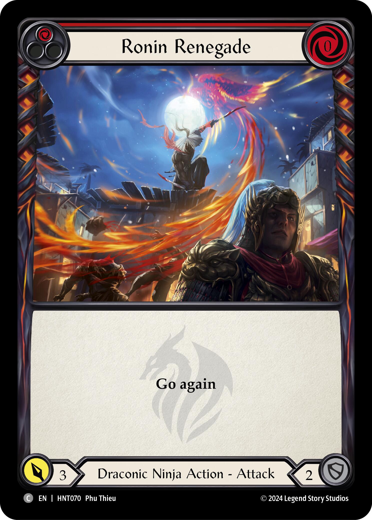 Ronin Renegade (Red) [HNT070] (The Hunted) | Boutique FDB TCG