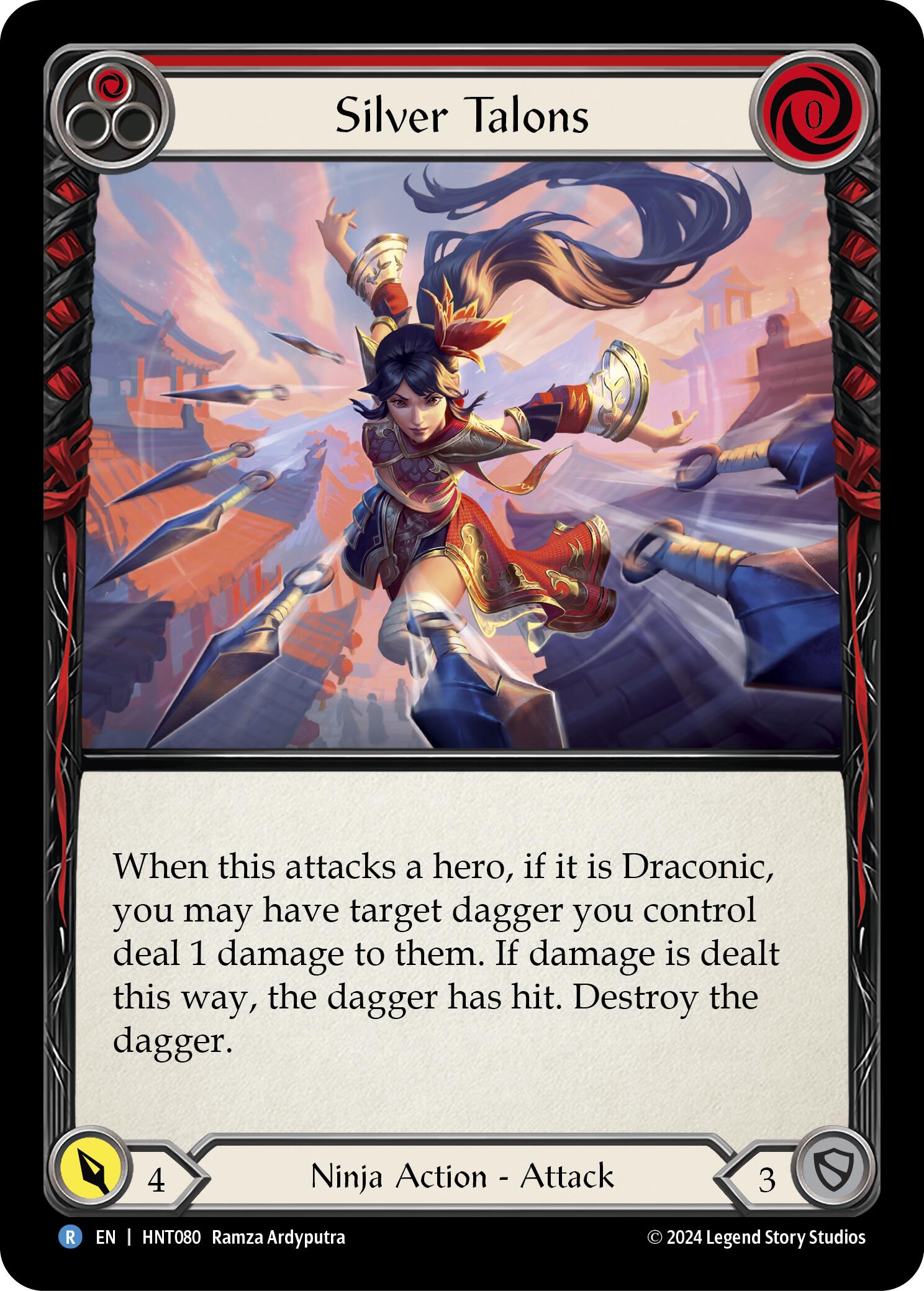 Silver Talons (Red) [HNT080] (The Hunted) | Boutique FDB TCG