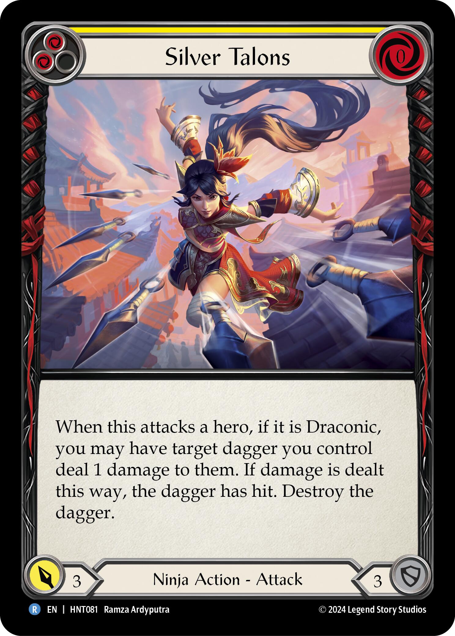 Silver Talons (Yellow) [HNT081] (The Hunted) | Boutique FDB TCG
