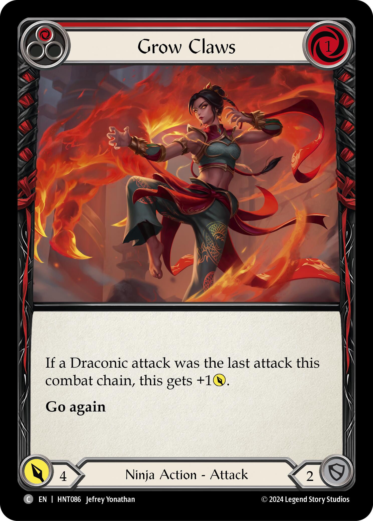 Grow Claws (Red) [HNT086] (The Hunted) | Boutique FDB TCG