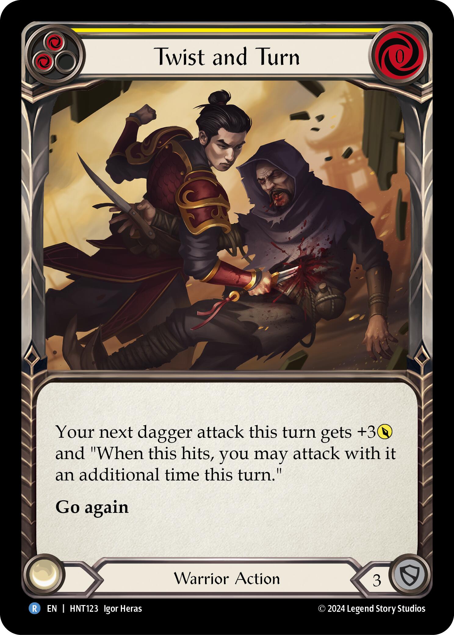 Twist and Turn (Yellow) [HNT123] (The Hunted) | Boutique FDB TCG