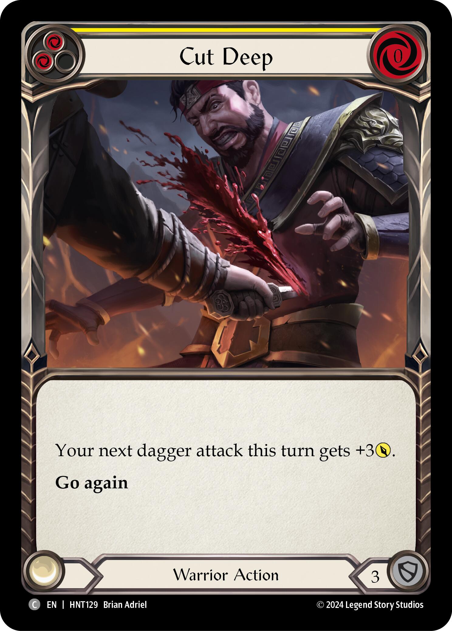 Cut Deep (Yellow) [HNT129] (The Hunted) | Boutique FDB TCG
