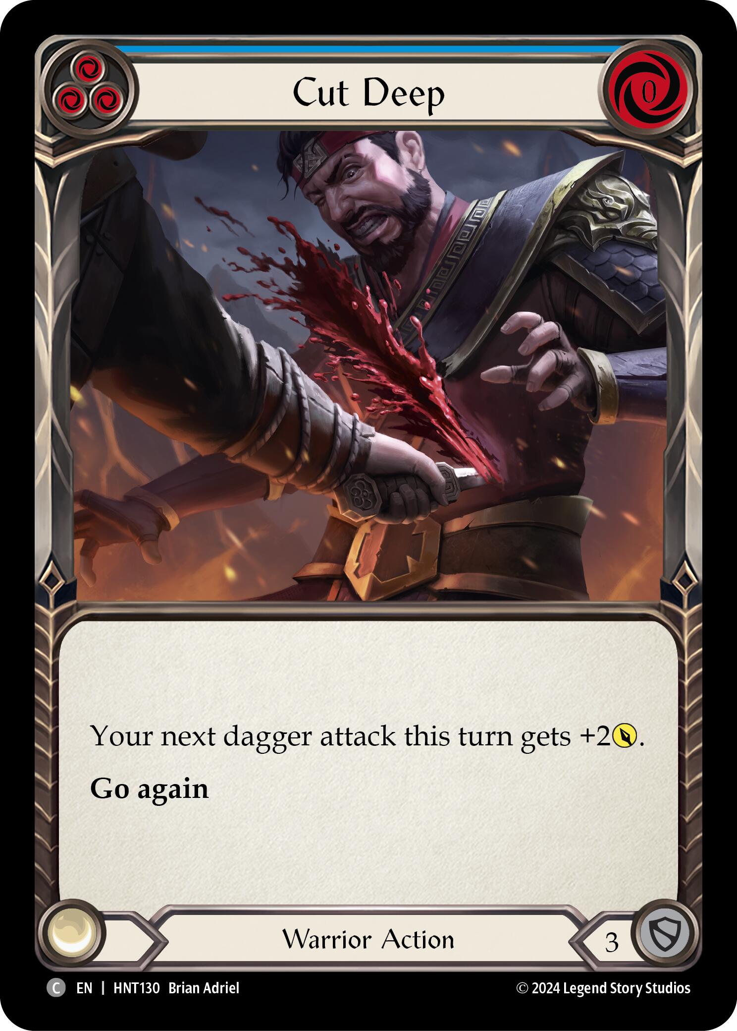 Cut Deep (Blue) [HNT130] (The Hunted) | Boutique FDB TCG