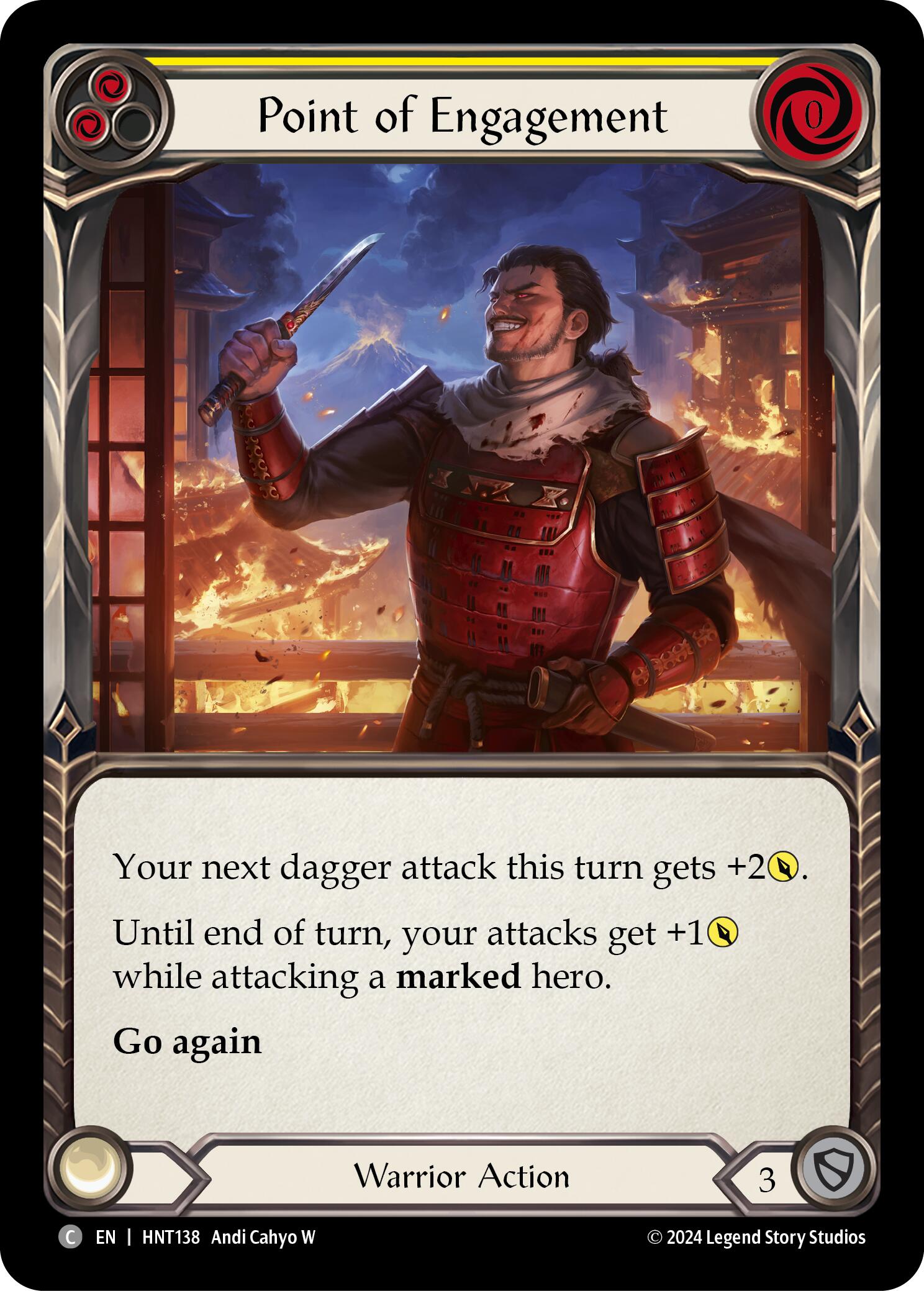 Point of Engagement (Yellow) [HNT138] (The Hunted) | Boutique FDB TCG