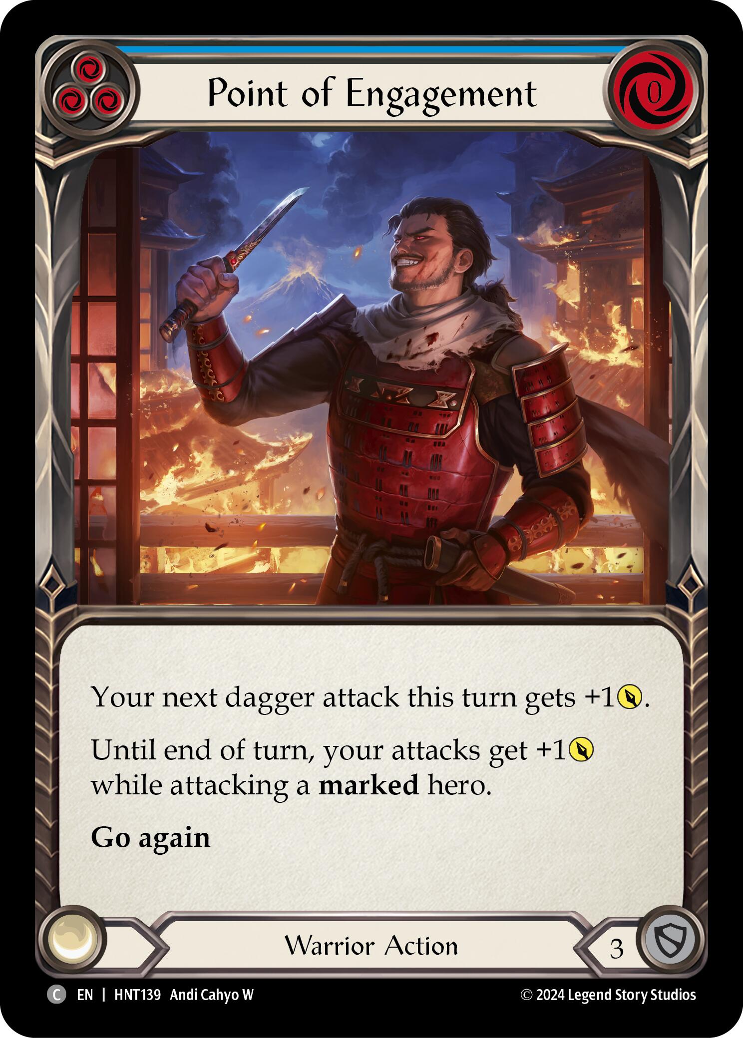 Point of Engagement (Blue) [HNT139] (The Hunted)  Rainbow Foil | Boutique FDB TCG