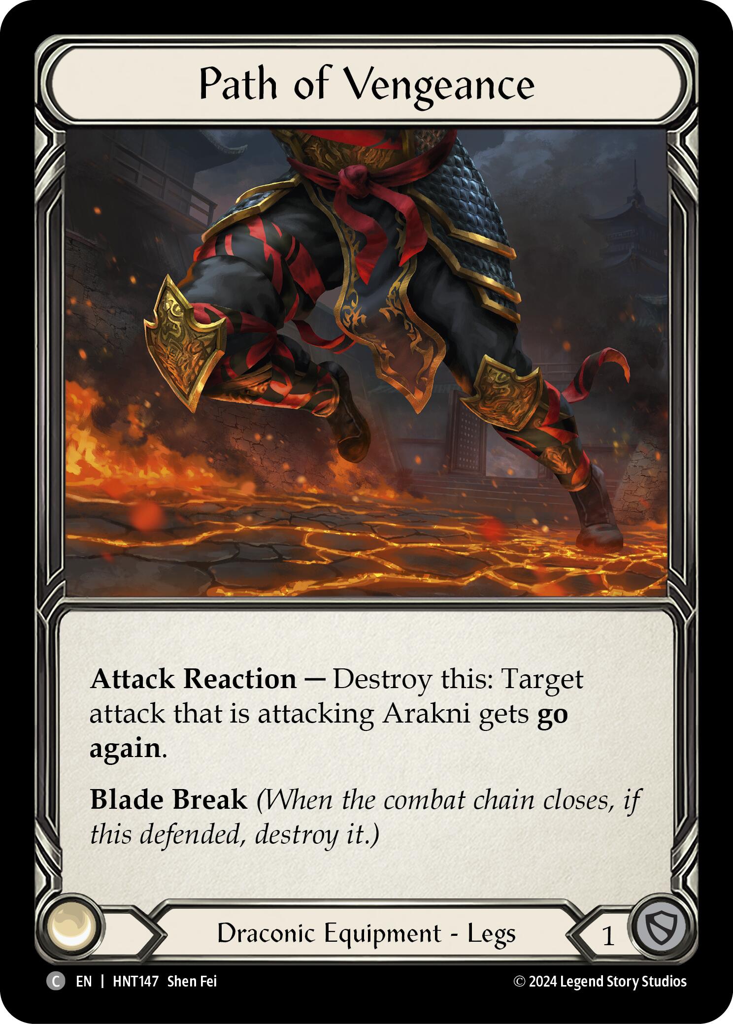 Path of Vengeance [HNT147] (The Hunted)  Cold Foil | Boutique FDB TCG