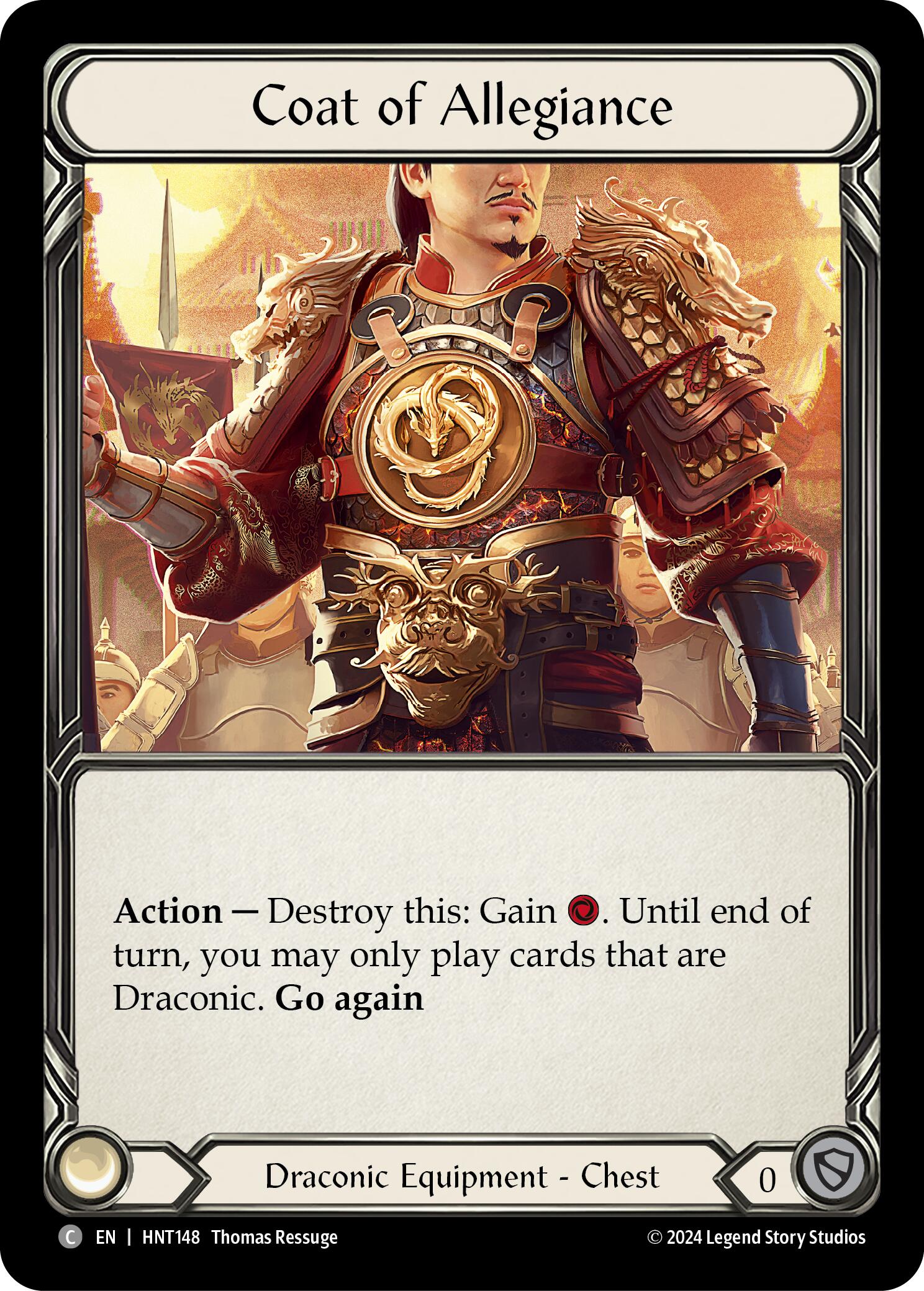 Coat of Allegiance [HNT148] (The Hunted) | Boutique FDB TCG