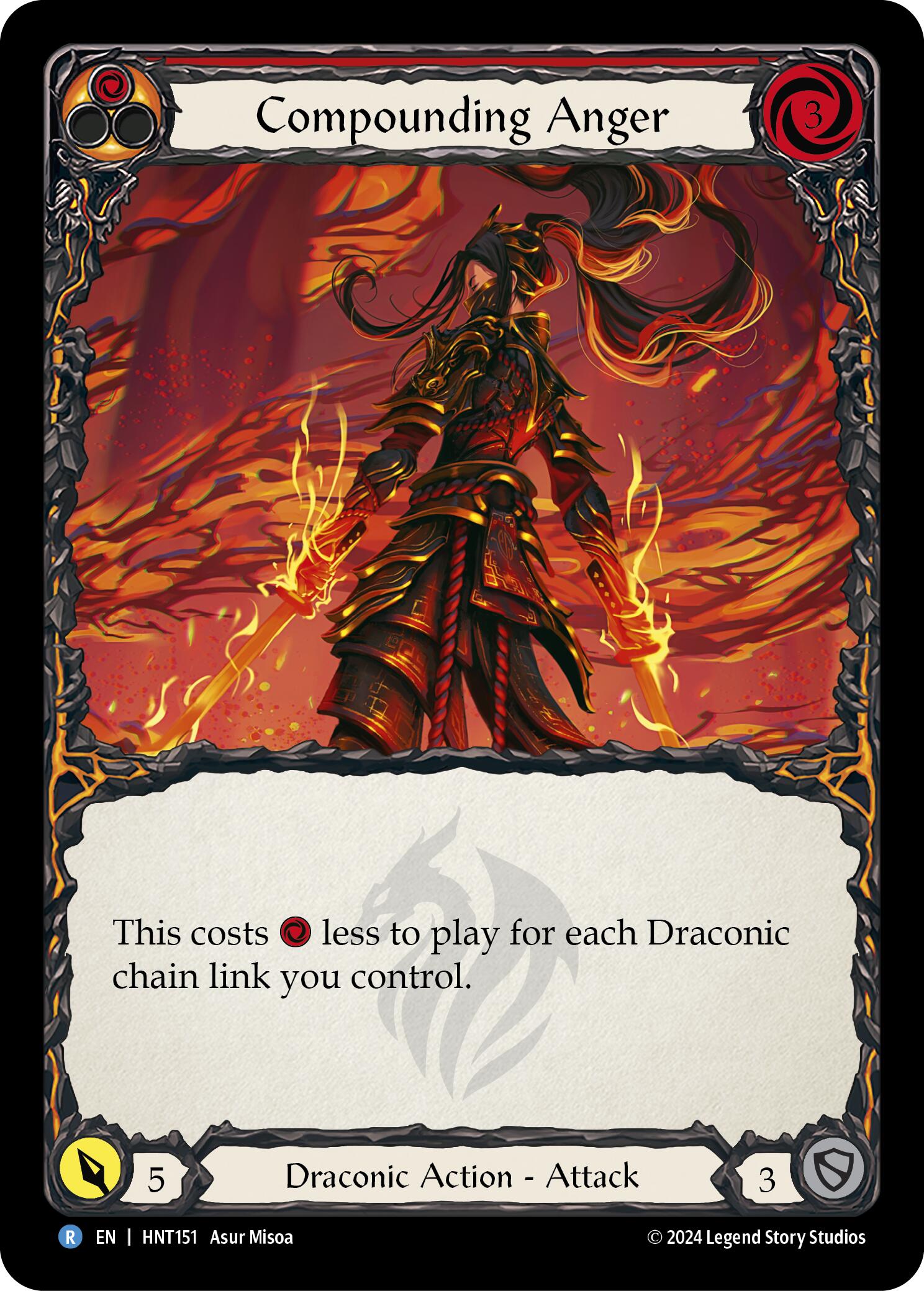 Compounding Anger (Red) [HNT151] (The Hunted) | Boutique FDB TCG