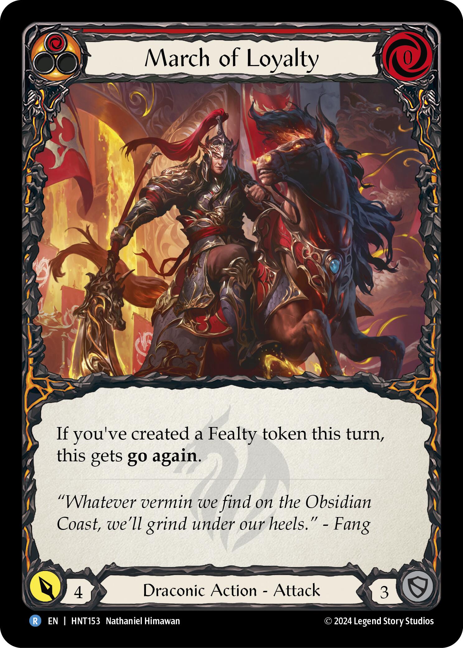 March of Loyalty (Red) [HNT153] (The Hunted) | Boutique FDB TCG