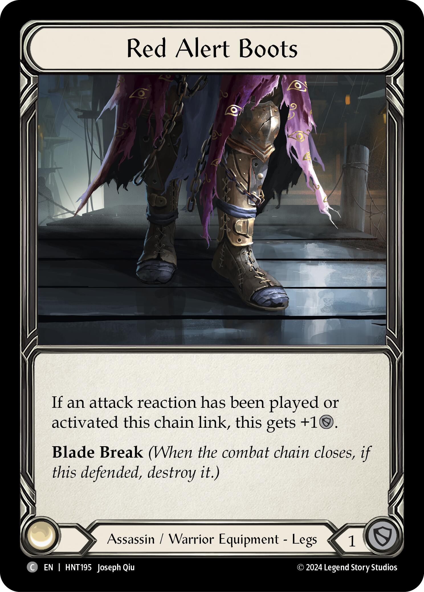 Red Alert Boots [HNT195] (The Hunted) | Boutique FDB TCG