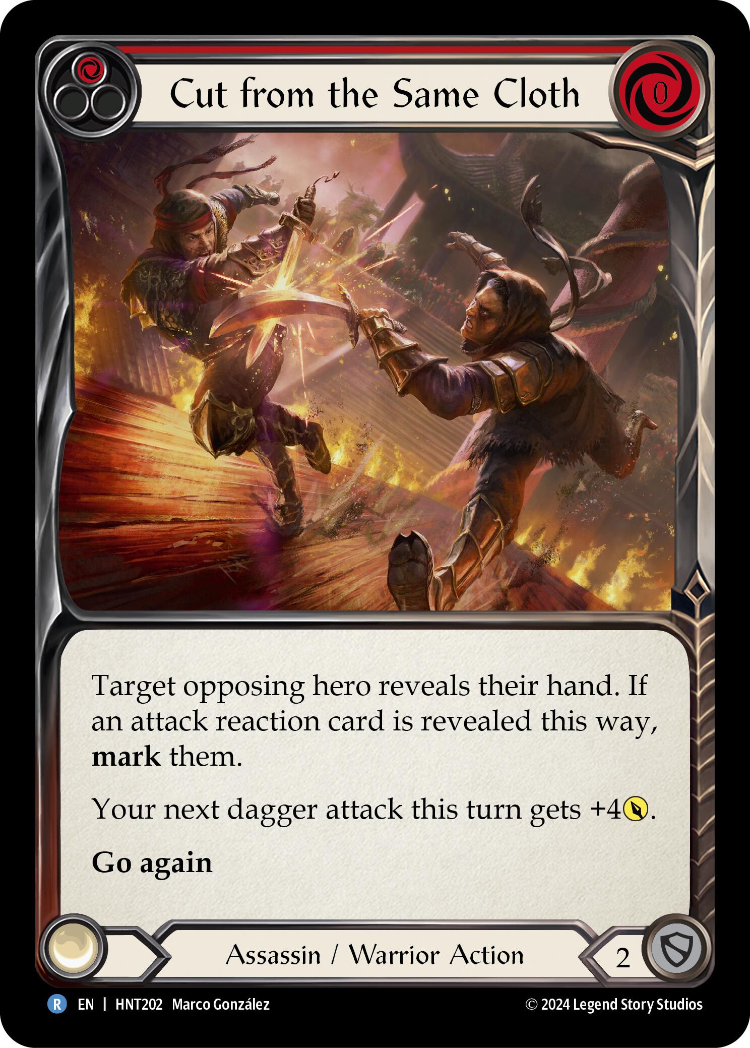 Cut from the Same Cloth (Red) [HNT202] (The Hunted) | Boutique FDB TCG