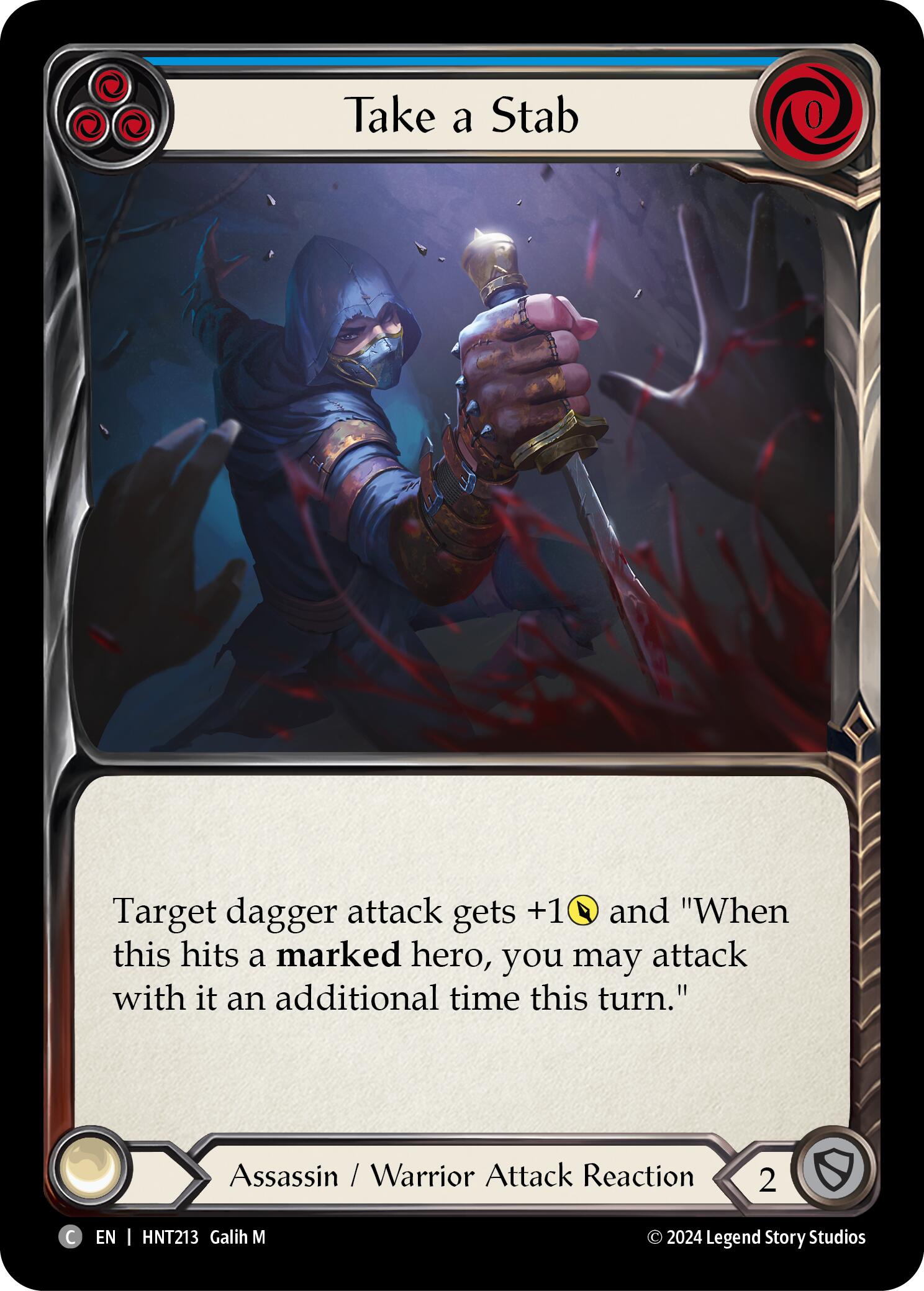 Take a Stab (Blue) [HNT213] (The Hunted) | Boutique FDB TCG