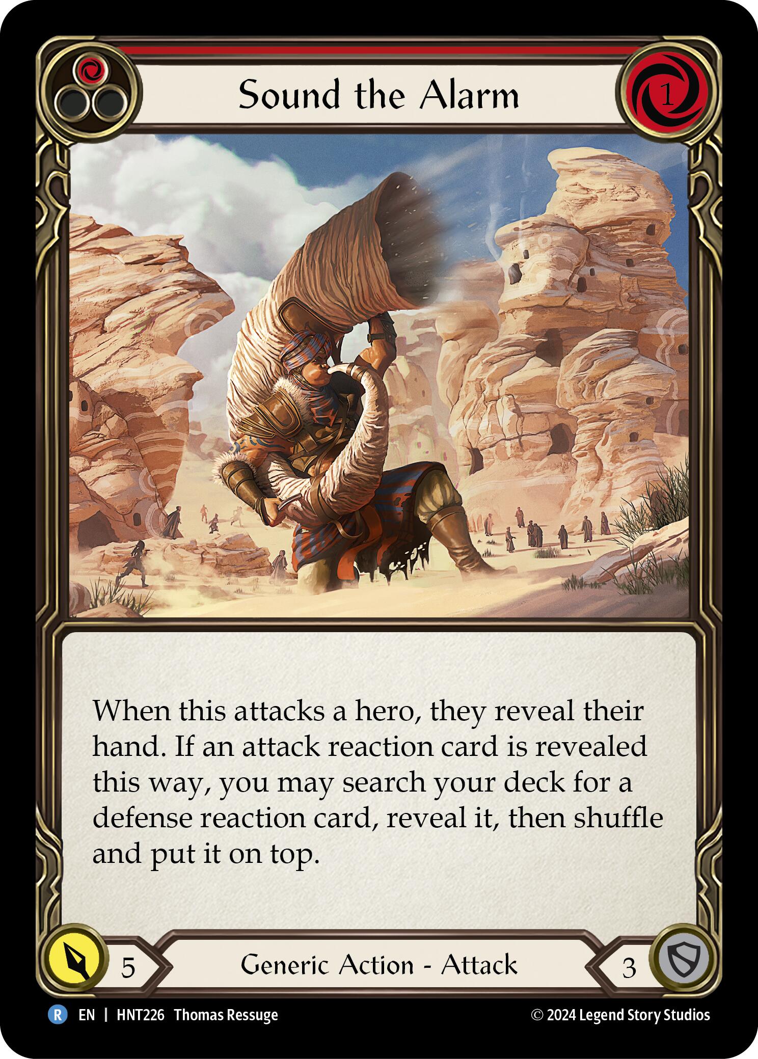 Sound the Alarm (Red) [HNT226] (The Hunted) | Boutique FDB TCG