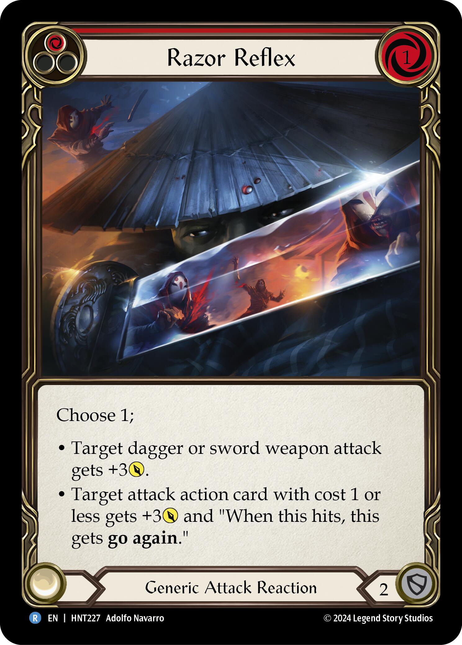 Razor Reflex (Red) [HNT227] (The Hunted) | Boutique FDB TCG