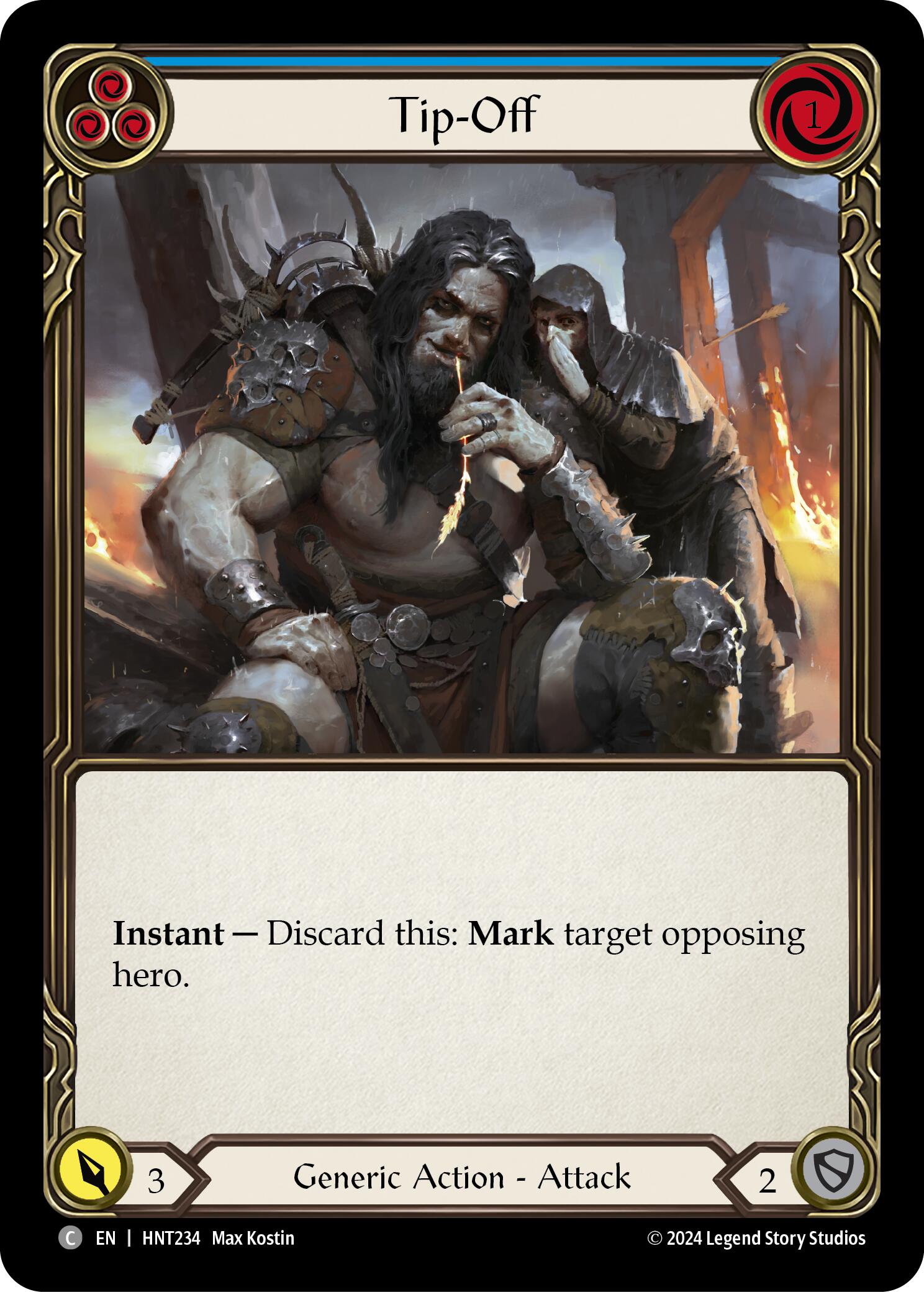 Tip-Off (Blue) [HNT234] (The Hunted) | Boutique FDB TCG