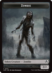 Zombie (0010) // Blood Double-Sided Token [Innistrad Remastered Tokens] | Boutique FDB TCG