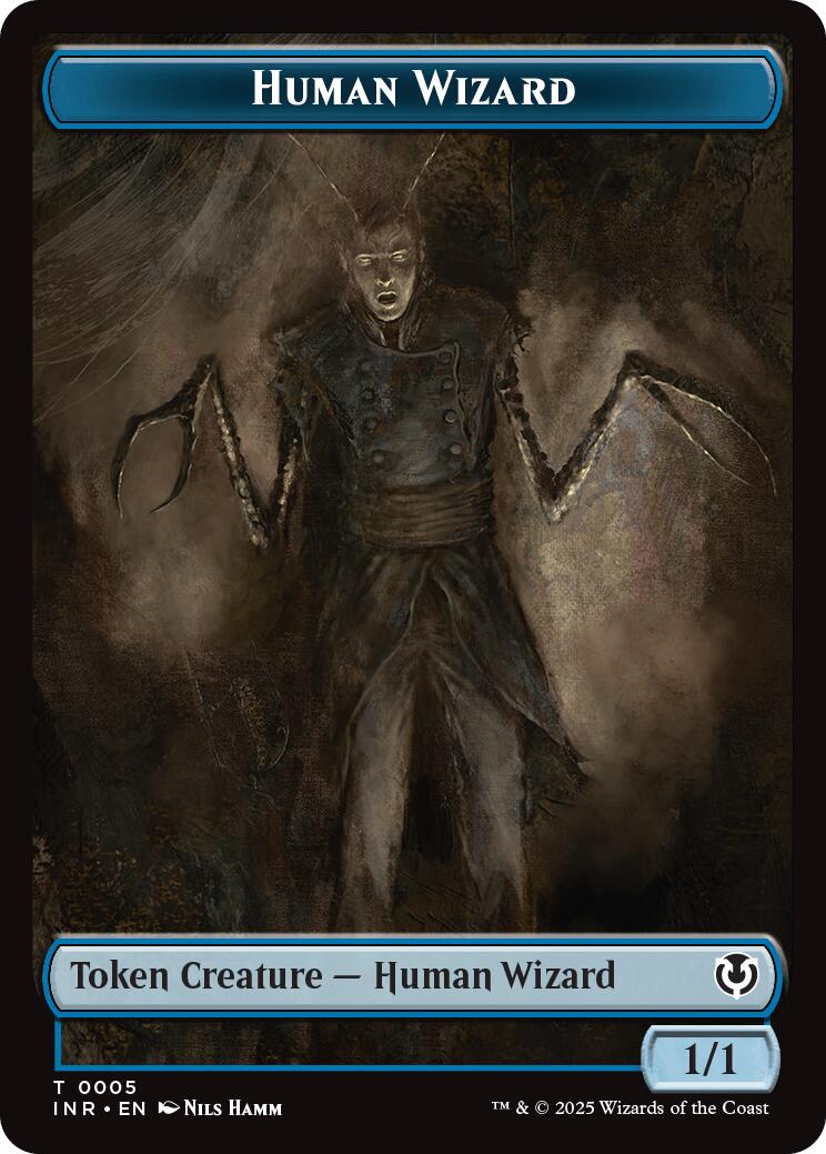 Human Wizard // Emblem - Jace, Unraveler of Secrets Double-Sided Token [Innistrad Remastered Tokens] | Boutique FDB TCG