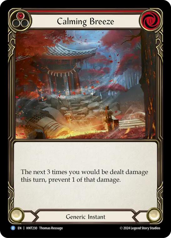 Calming Breeze [HNT230] (The Hunted)  Rainbow Foil | Boutique FDB TCG